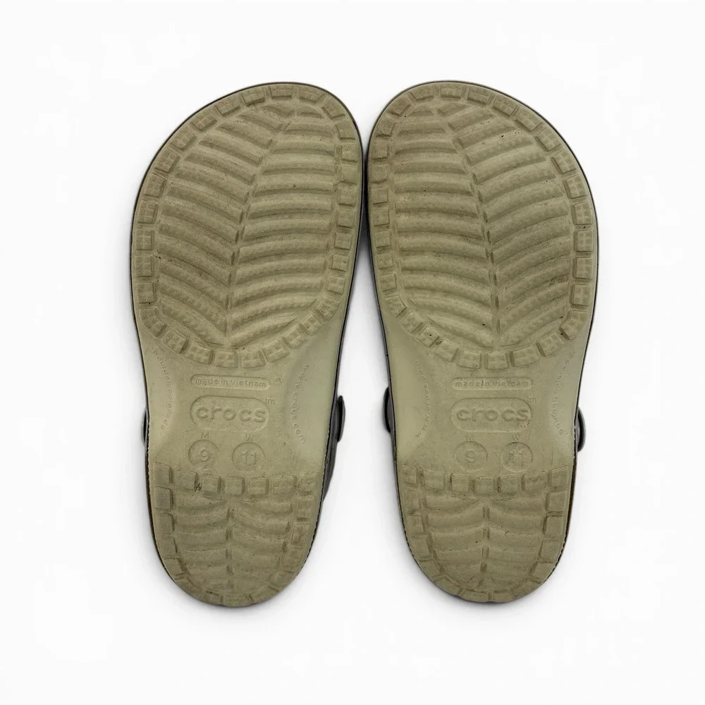 Crocs Star Wars The Mandalorian Grogu Baby Yoda Clogs Tan Grey‎ Mens 9 Womens 11
